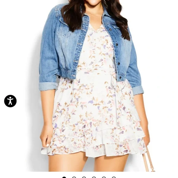 NWT City Chic Abigail Dress Ivory Size 22 - Picture 4 of 15